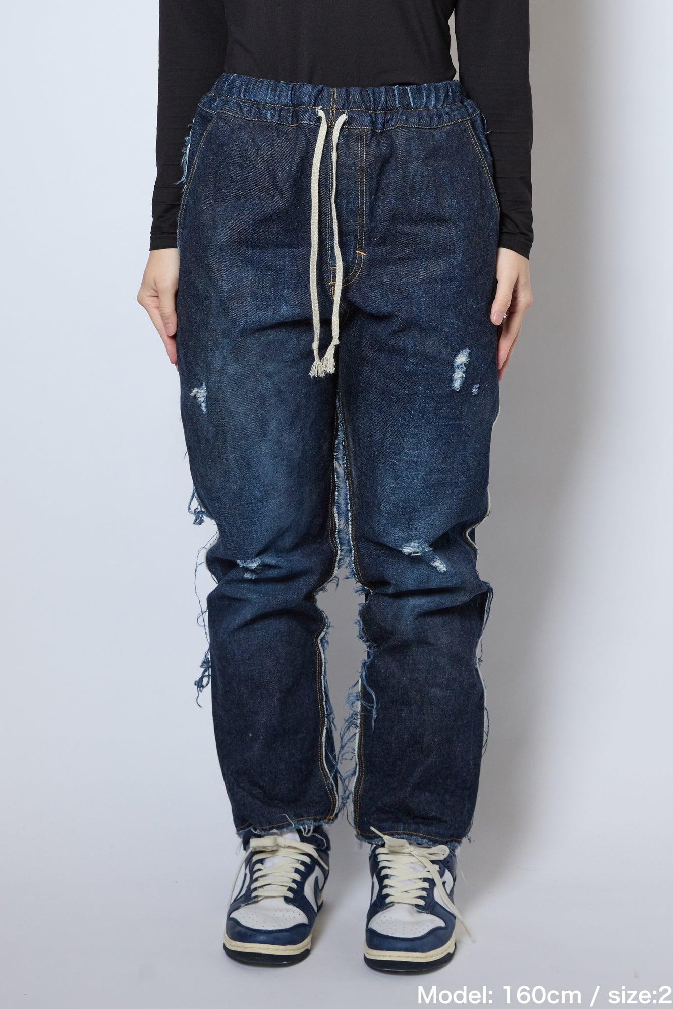 DENIM RIB PANTS