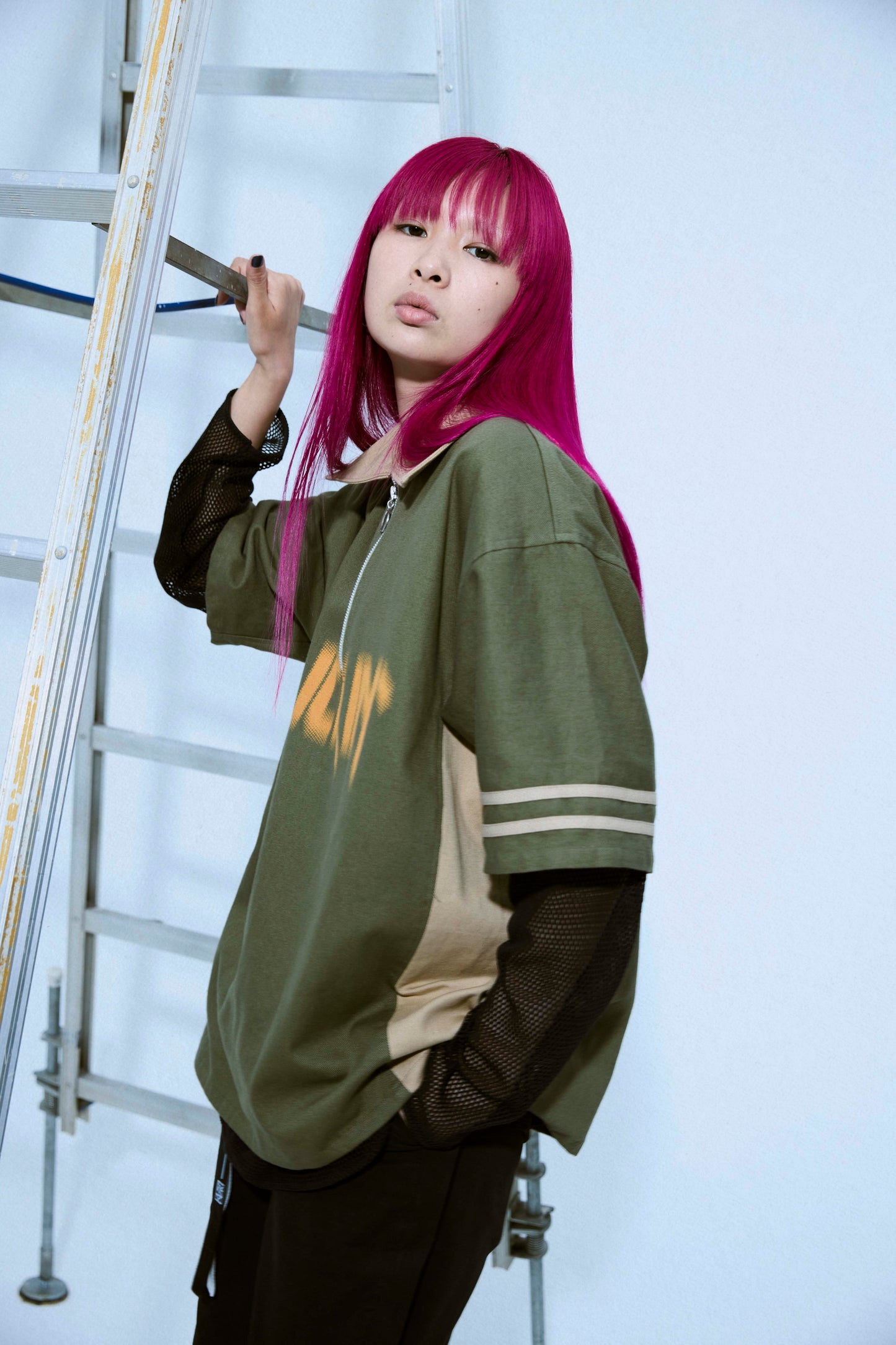 MESH LONG SLEEVE TEE