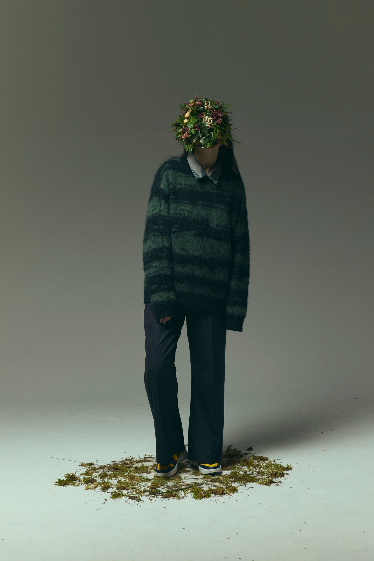 DISTORTED STRIPE KNIT