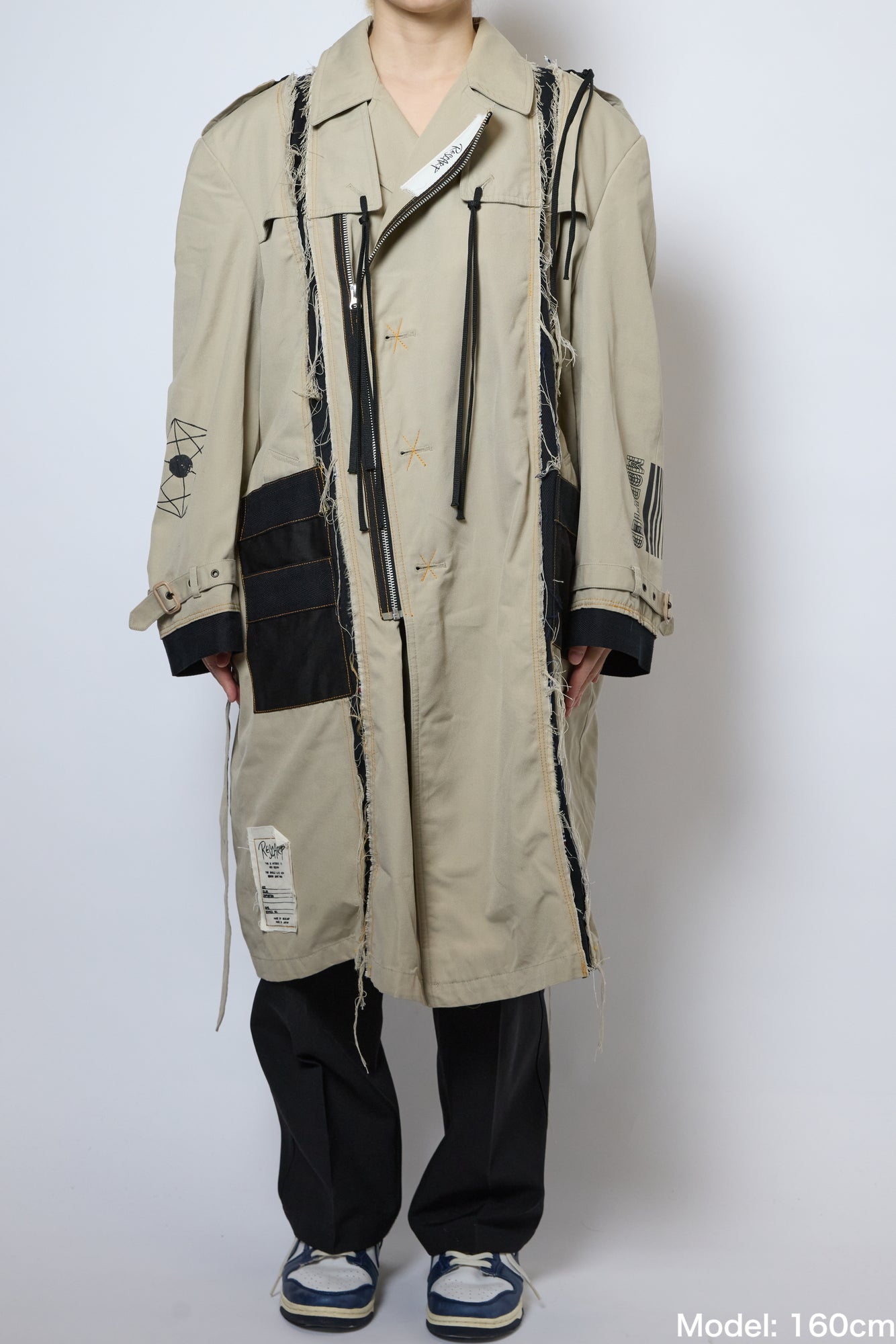 STRAP ZIP TRENCH COAT