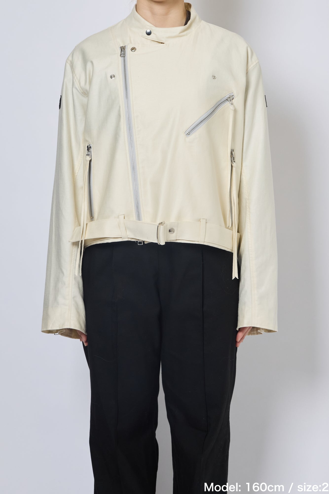 COTTON LINEN RIDERS JACKET