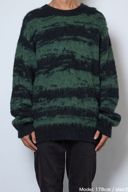 DISTORTED STRIPE KNIT