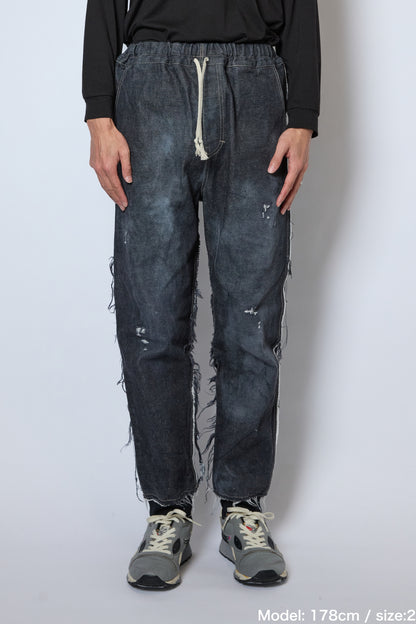 DENIM RIB PANTS
