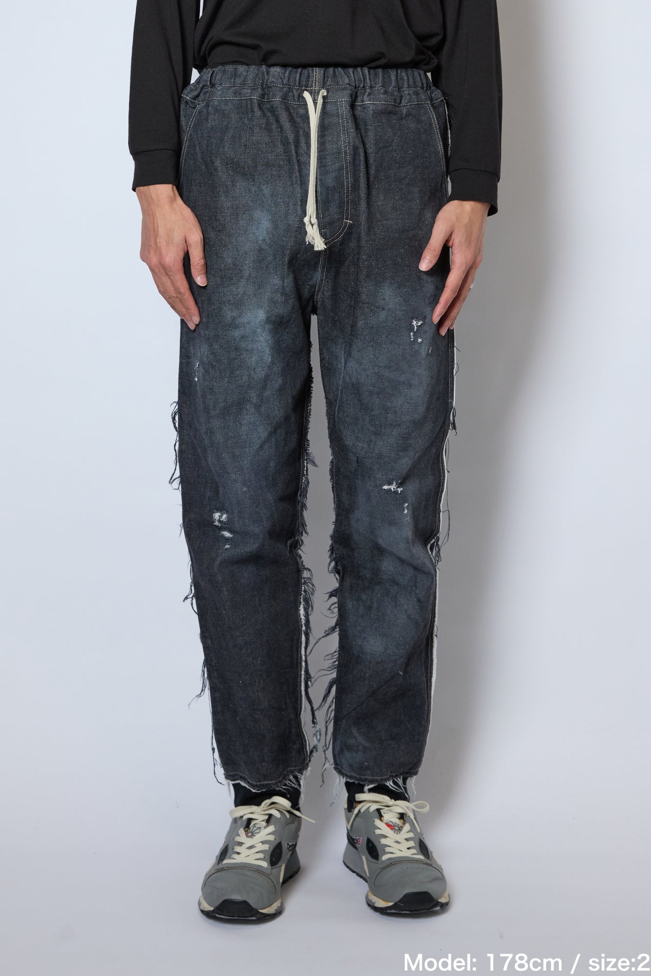 DENIM RIB PANTS
