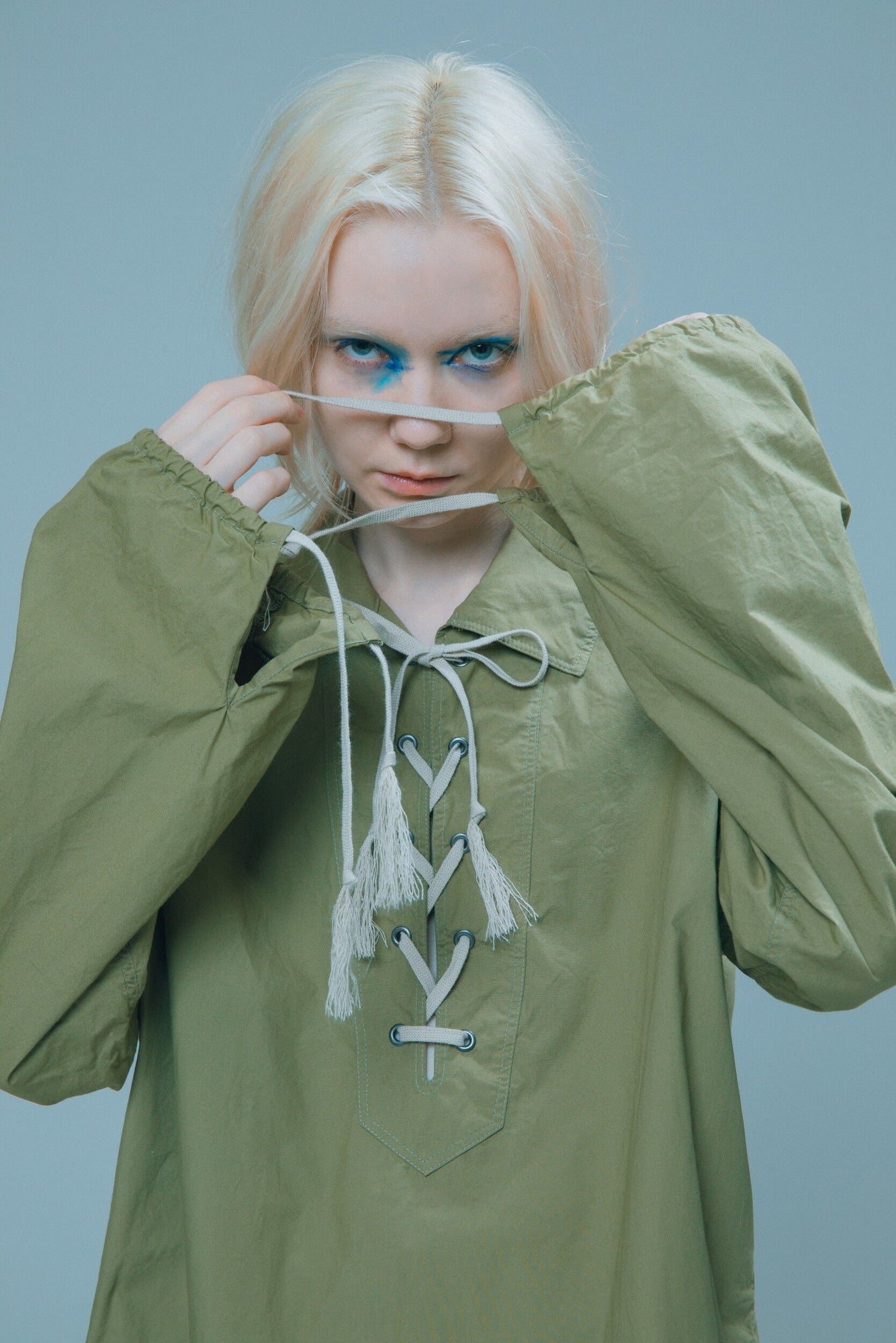 LACE UP SHIRT