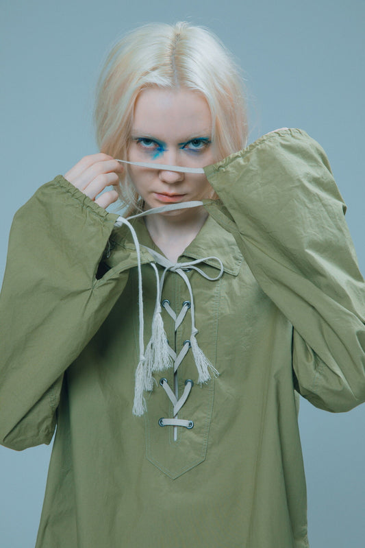 LACE UP SHIRT
