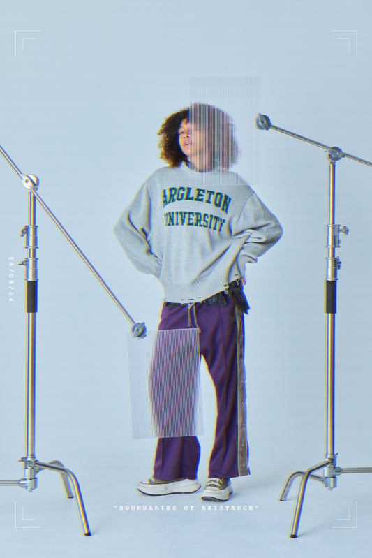 FAUX SWEATSHIRT KNIT