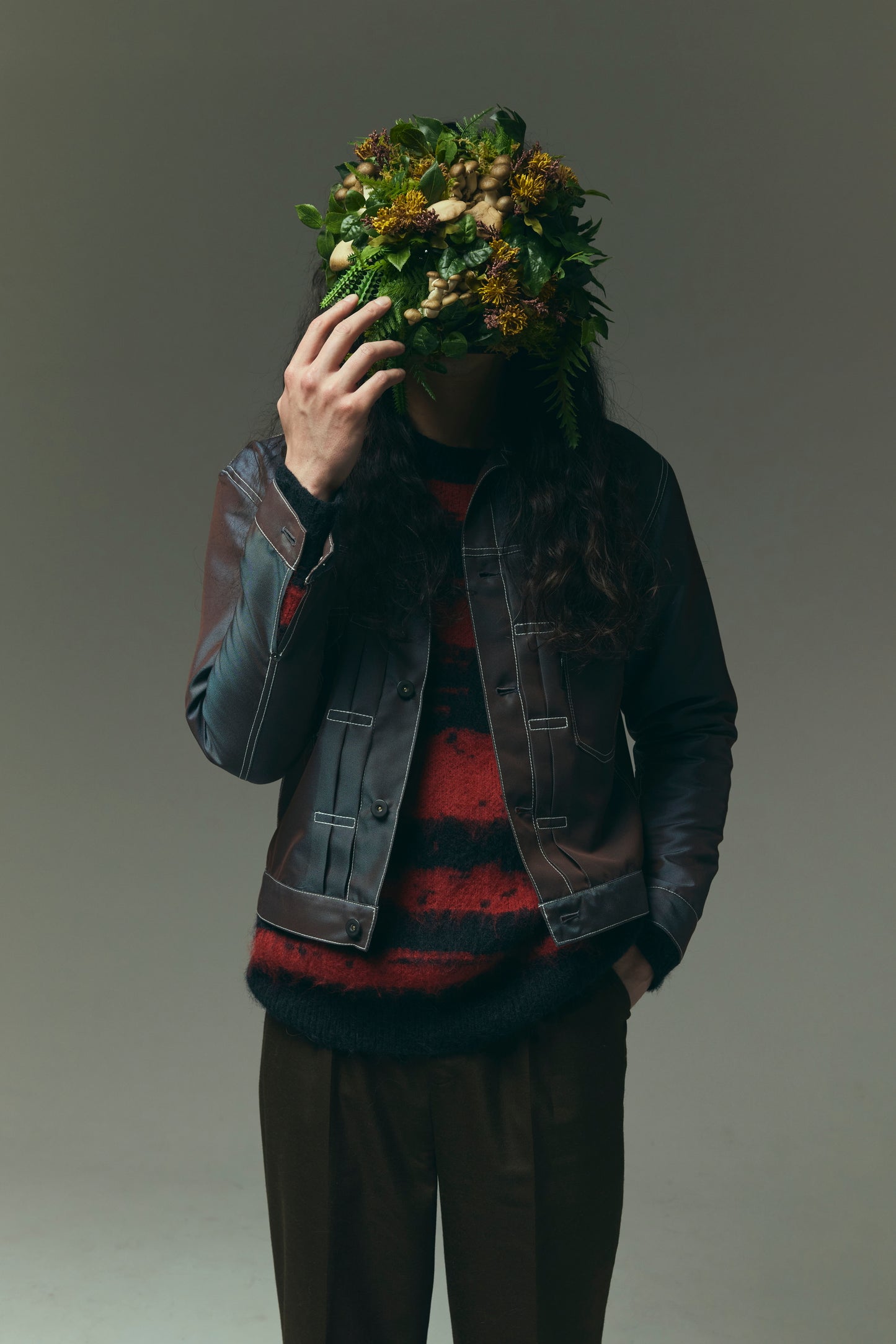 DISTORTED STRIPE KNIT