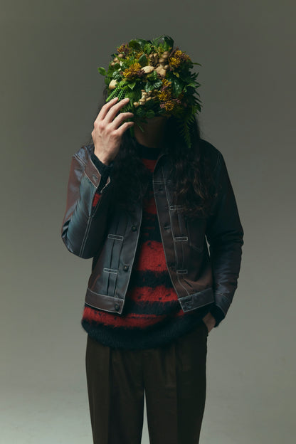 DISTORTED STRIPE KNIT