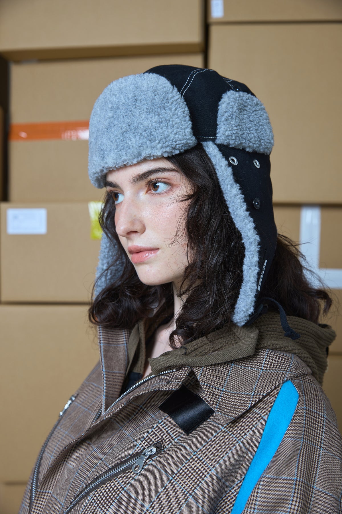 DENIM FLIGHT CAP