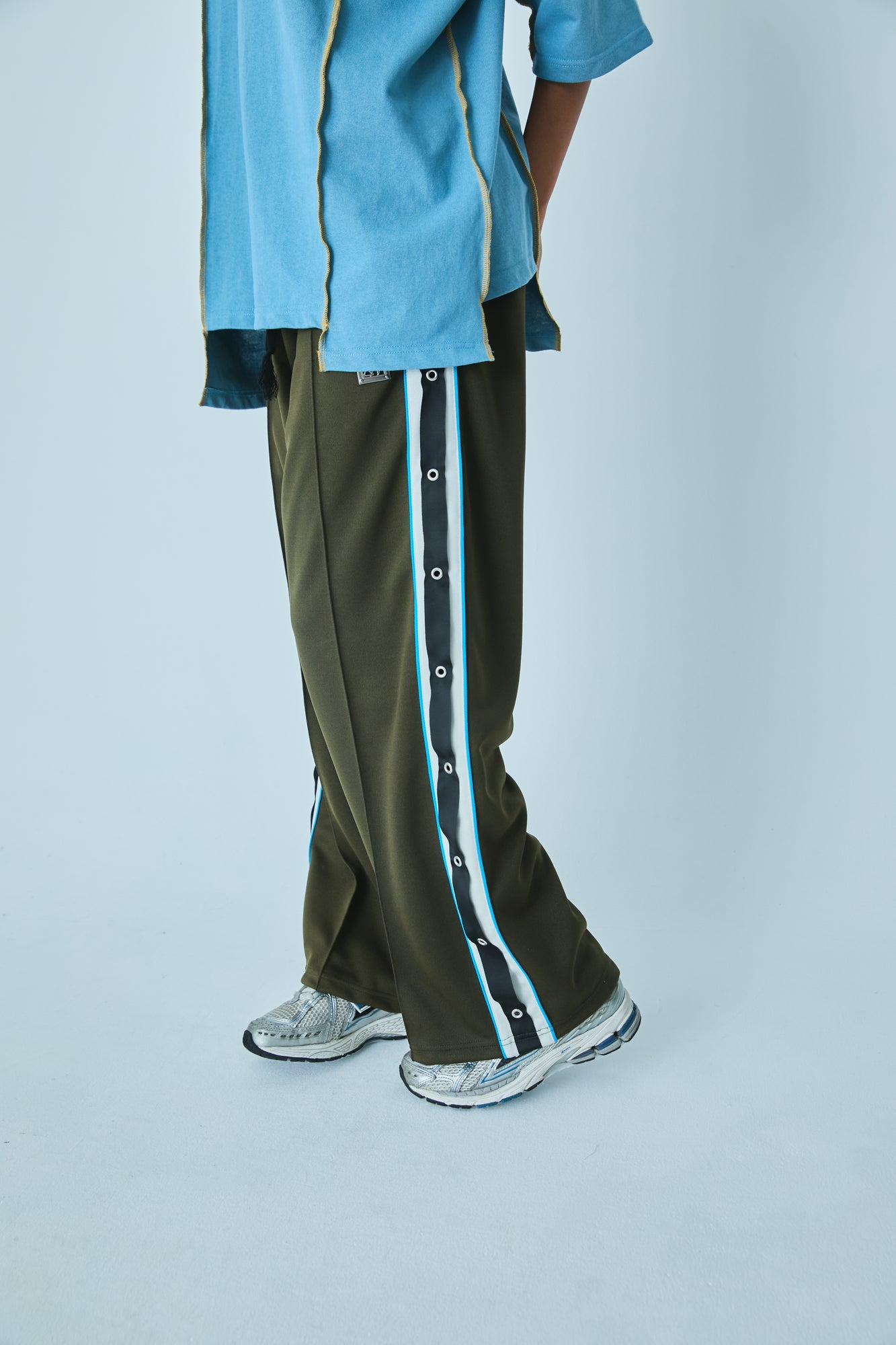 EYELET TRACK PANTS
