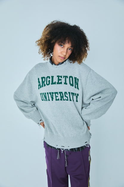 FAUX SWEATSHIRT KNIT