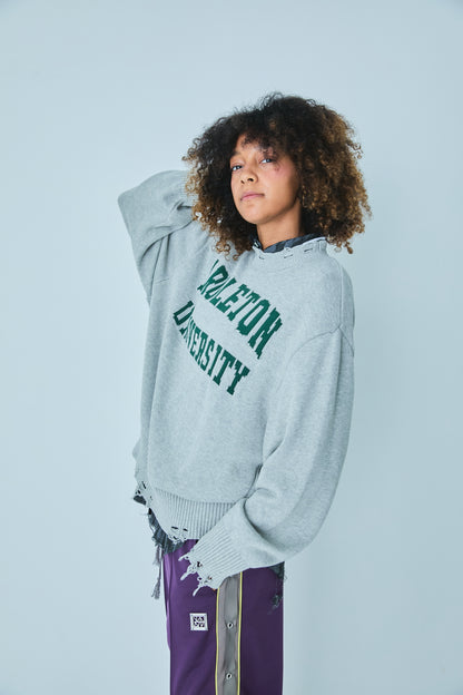 FAUX SWEATSHIRT KNIT