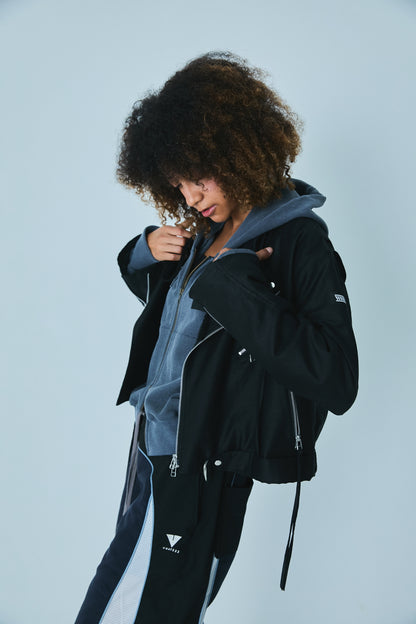 COTTON LINEN RIDERS JACKET