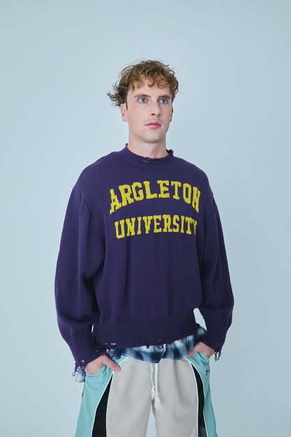 FAUX SWEATSHIRT KNIT
