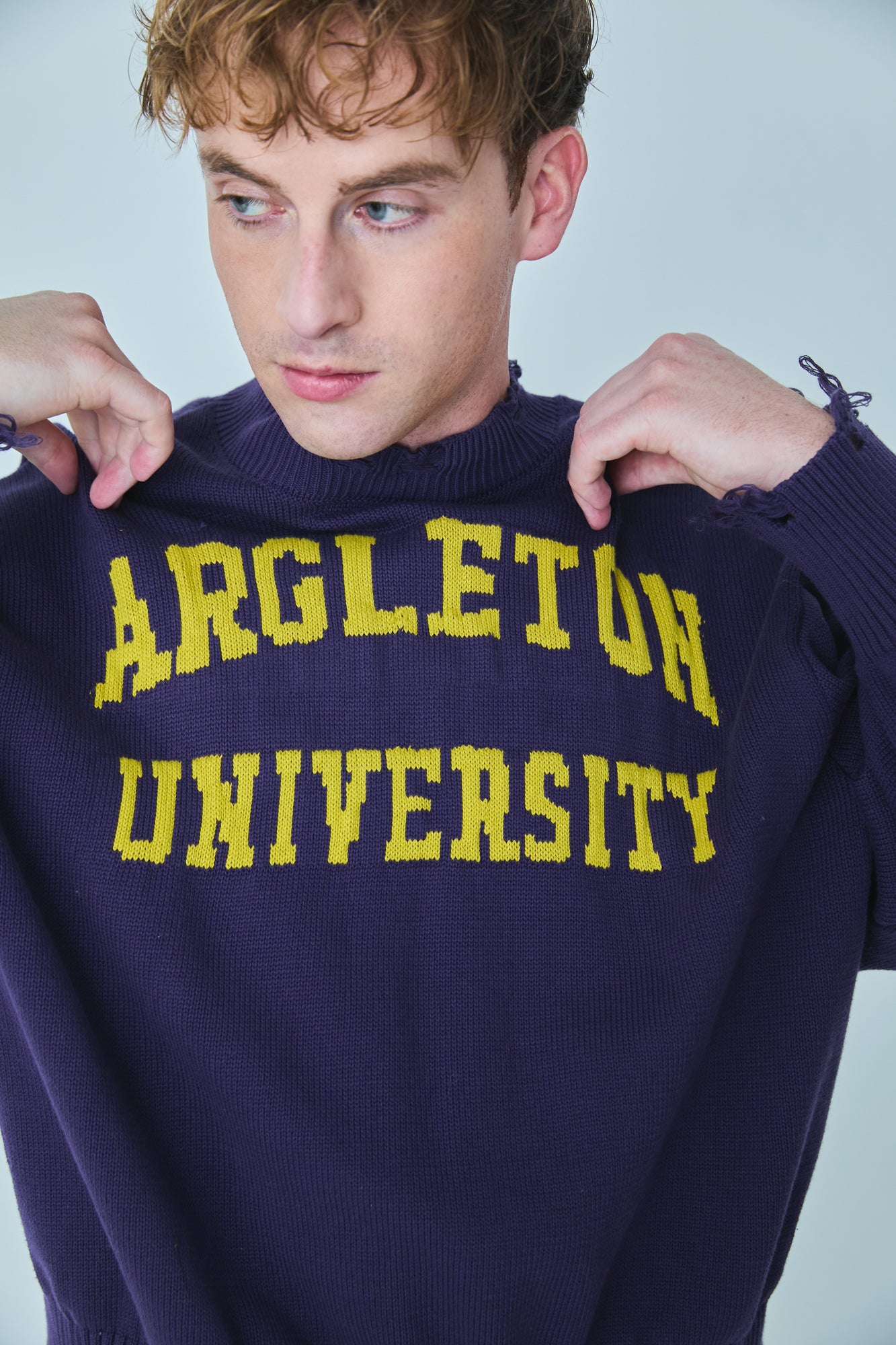 FAUX SWEATSHIRT KNIT