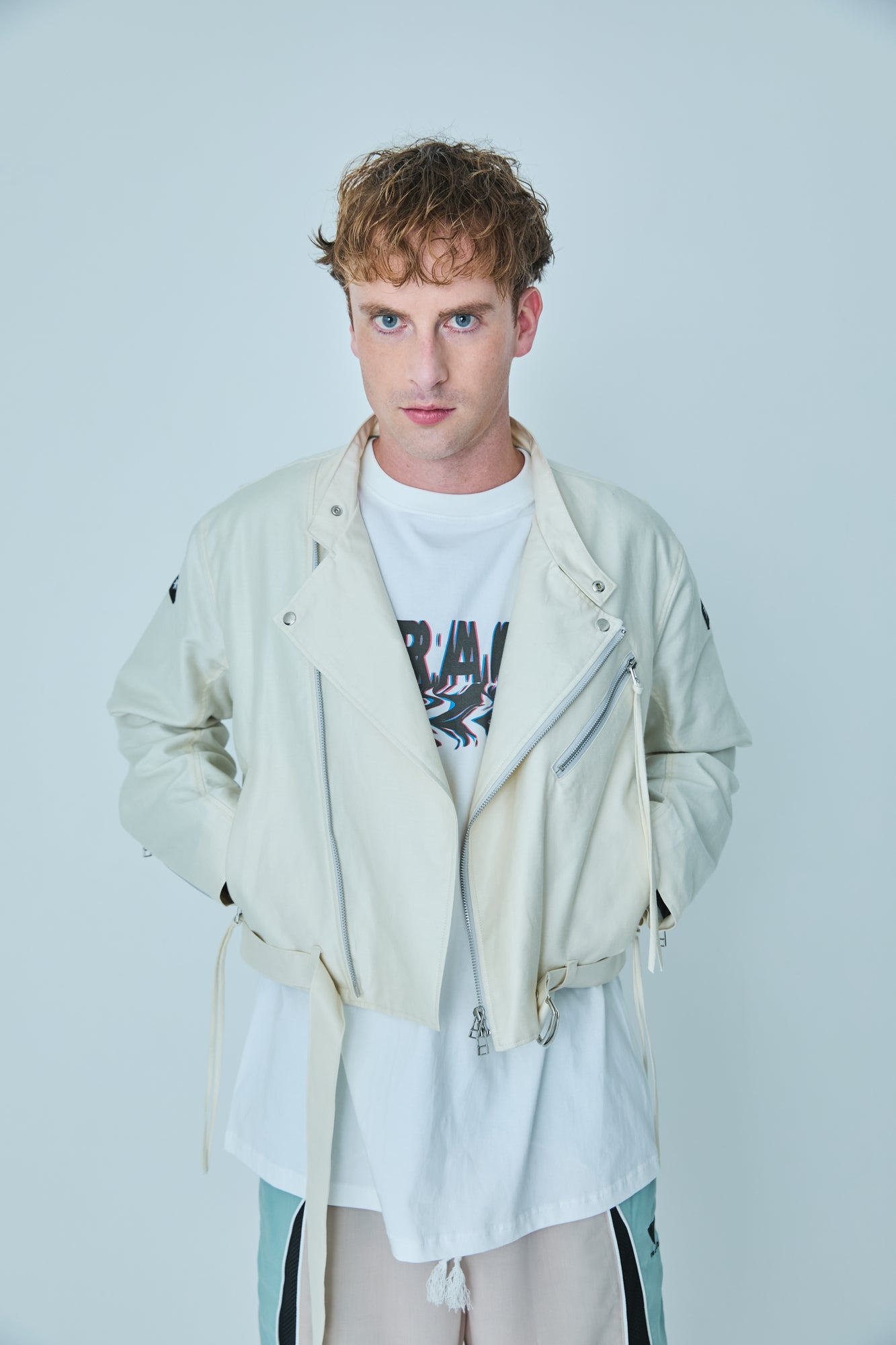 COTTON LINEN RIDERS JACKET