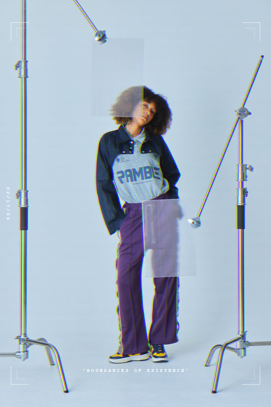 EYELET TRACK PANTS