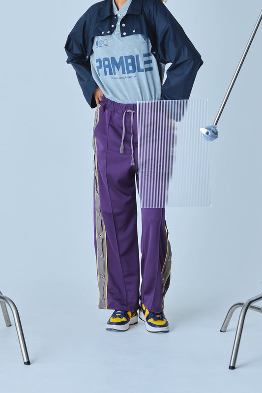 EYELET TRACK PANTS