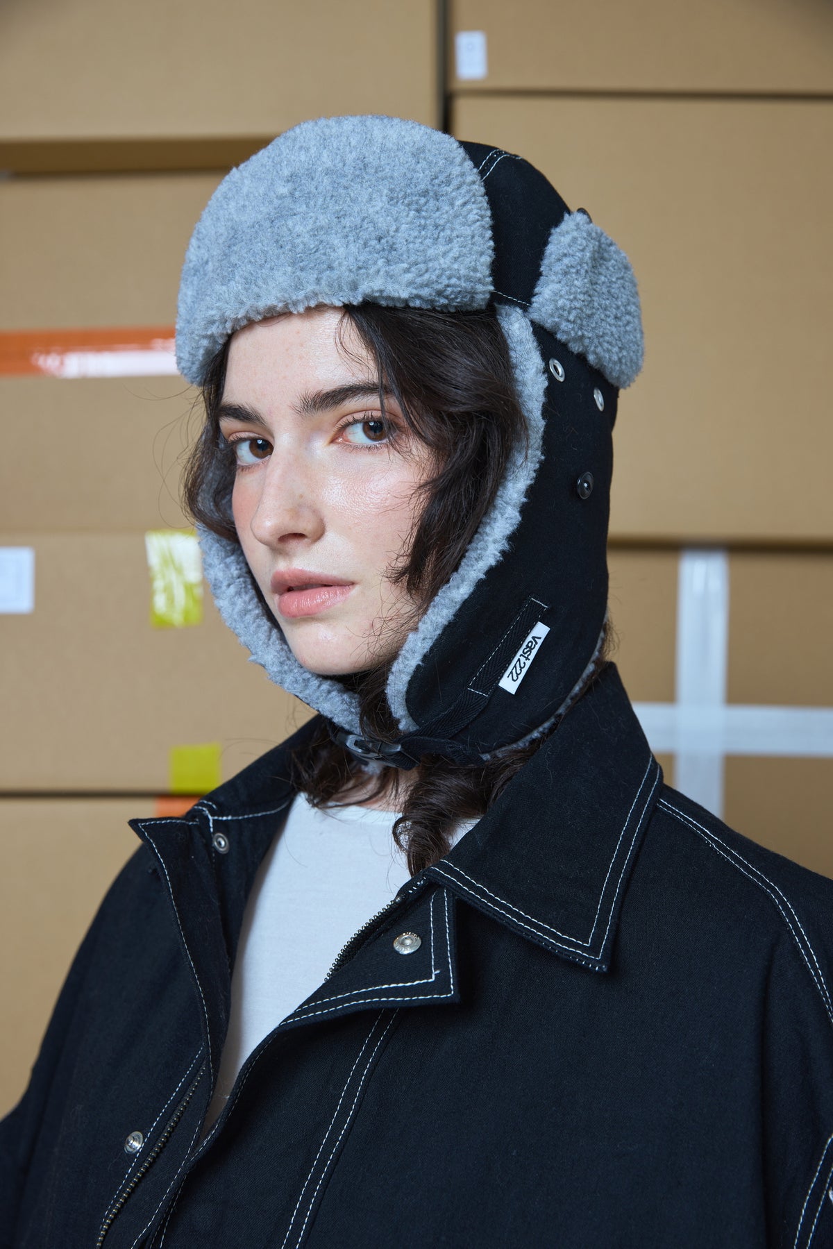 DENIM FLIGHT CAP