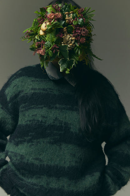 DISTORTED STRIPE KNIT