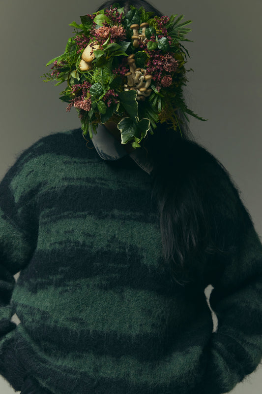 DISTORTED STRIPE KNIT