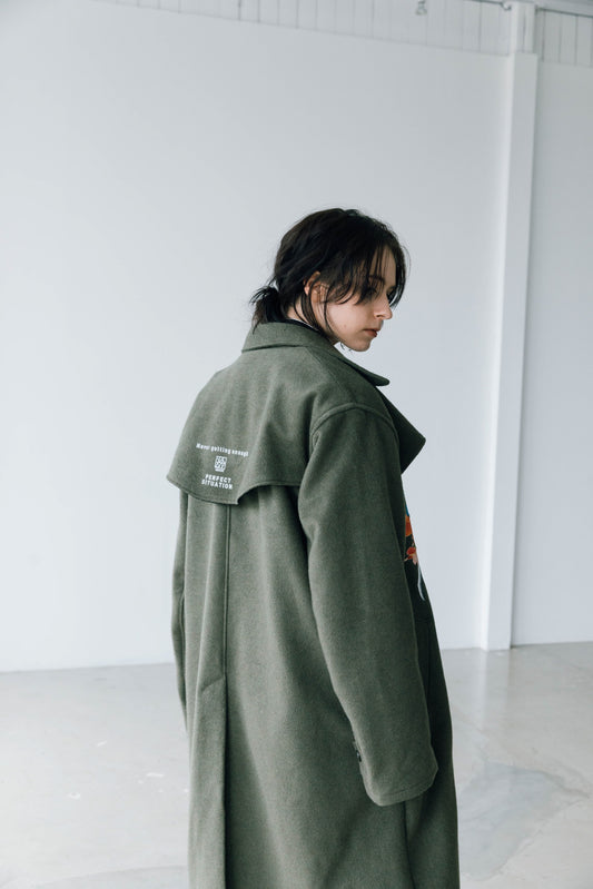 MELTON FLAP COAT 【SAMPLE】
