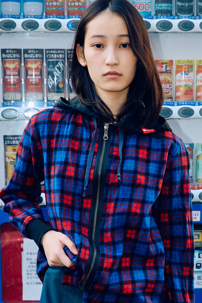 ZIP HOODED SHIRT BLOUSON