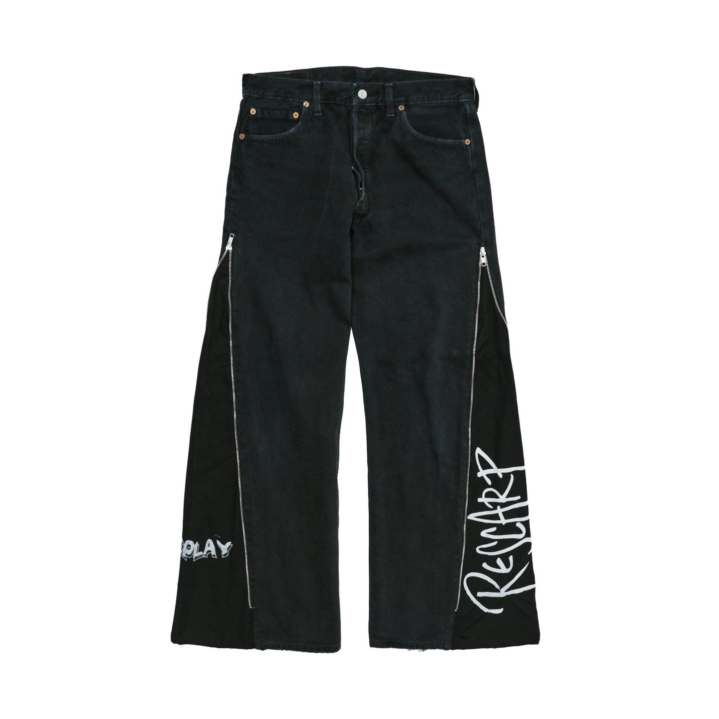 SIDE ZIP FLARE PANTS