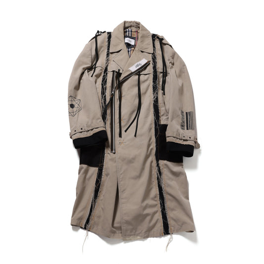 STRAP ZIP TRENCH COAT