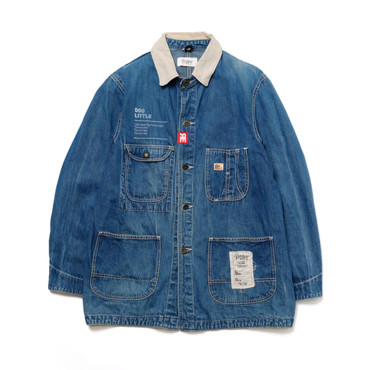 PATCH-PRINTED DENIM COVERALL