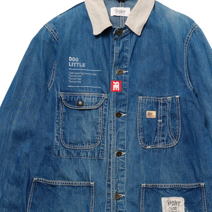 PATCH-PRINTED DENIM COVERALL