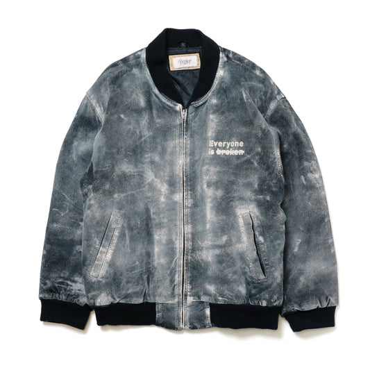 PAINTED LEATHER BLOUSON