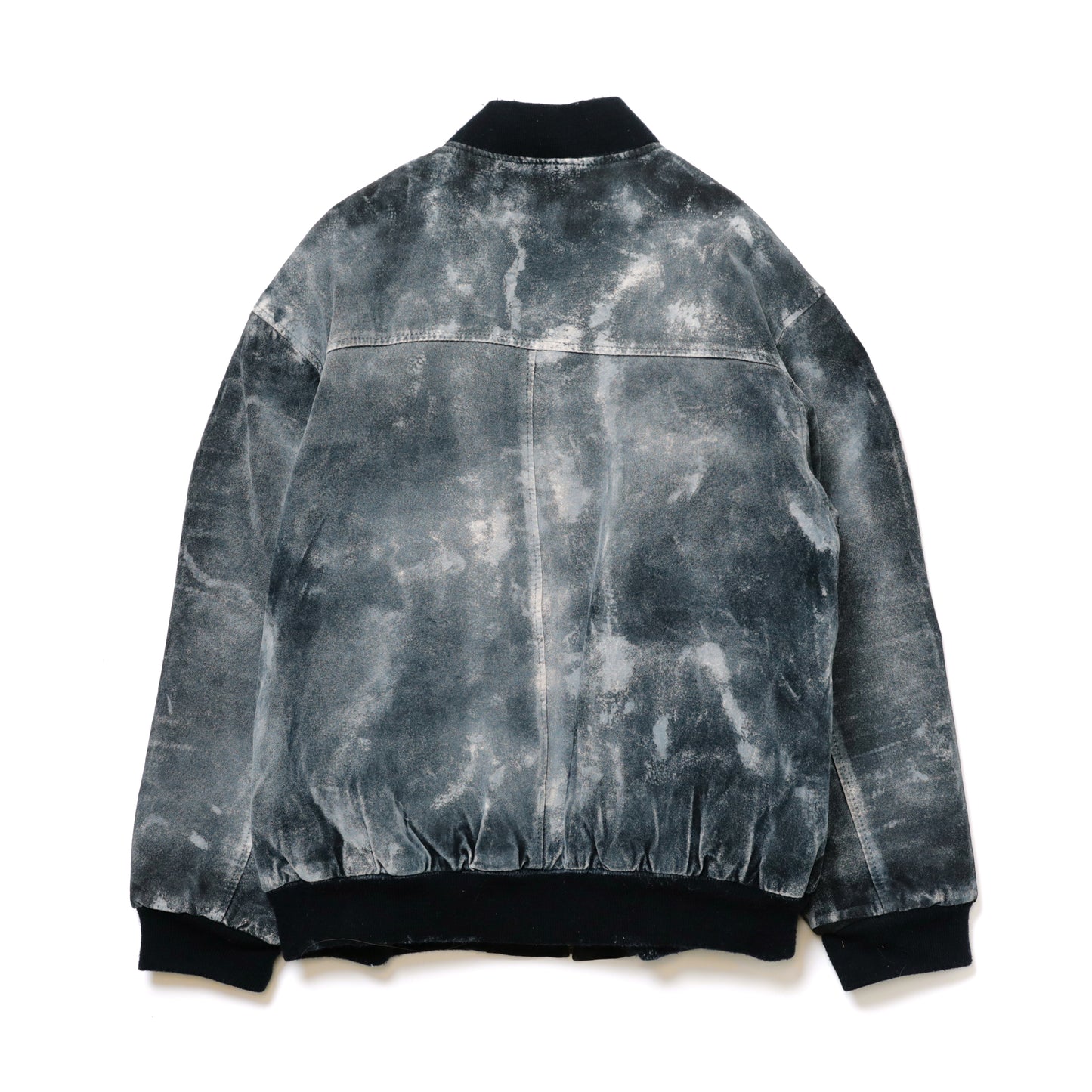 PAINTED LEATHER BLOUSON