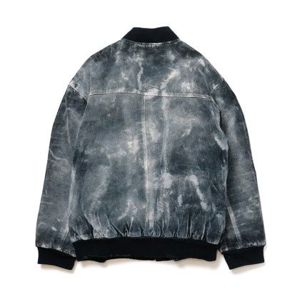 PAINTED LEATHER BLOUSON