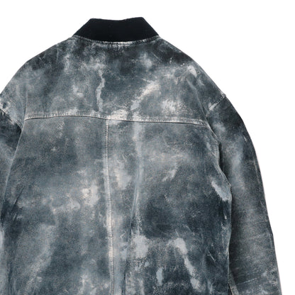 PAINTED LEATHER BLOUSON