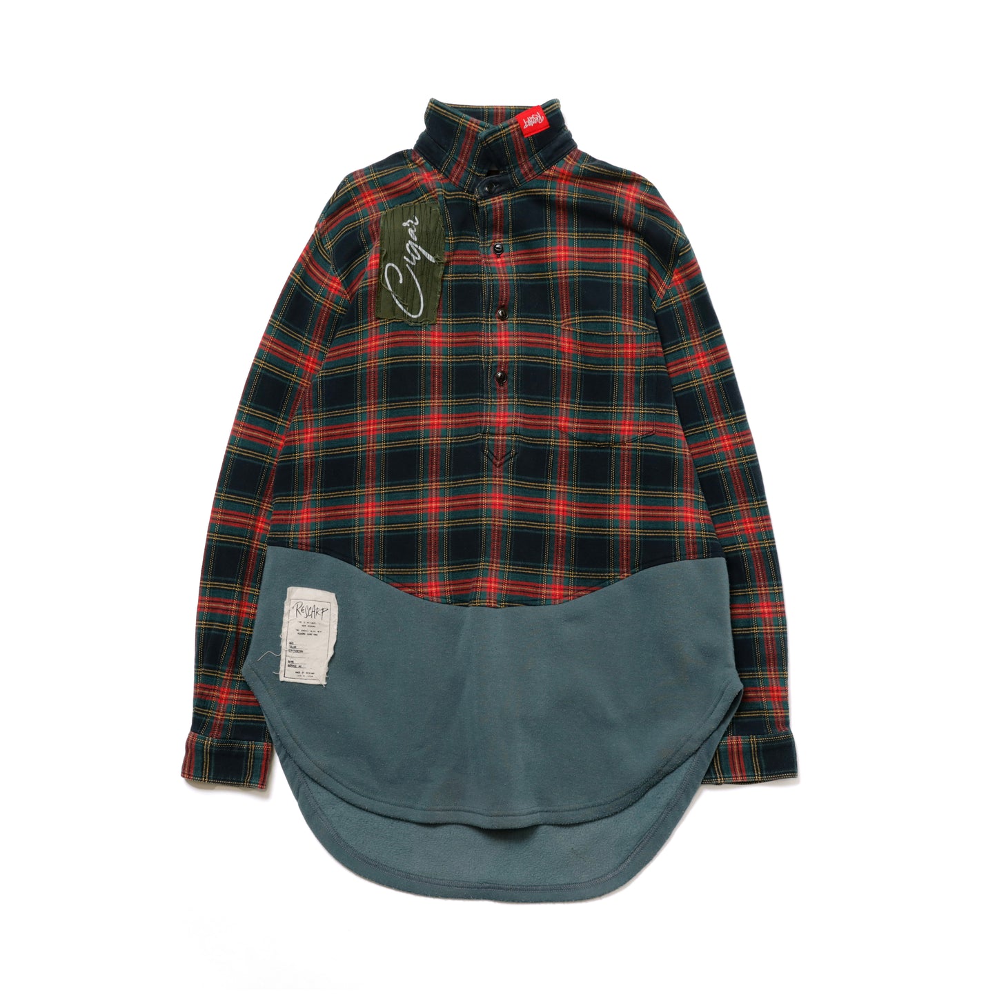 SWEAT-PANEL TUNIC SHIRT