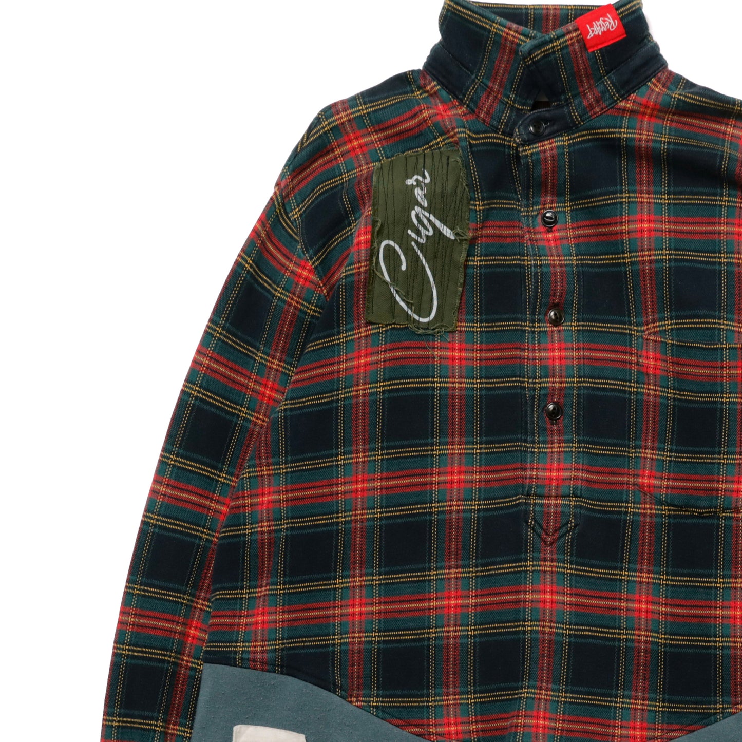 SWEAT-PANEL TUNIC SHIRT