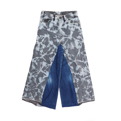 WIDE PANEL DENIM PANTS