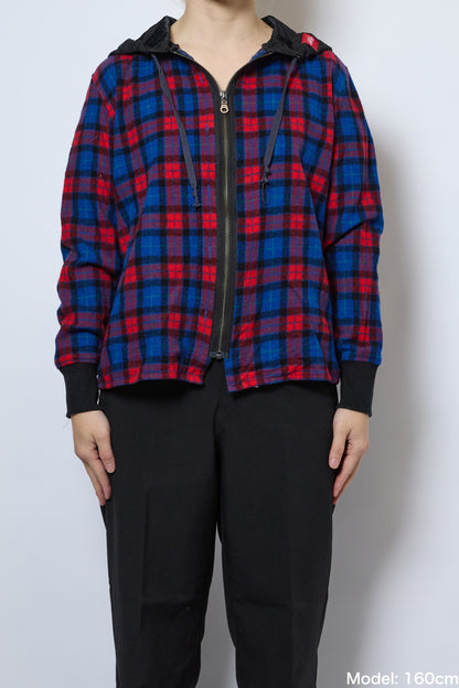 ZIP HOODED SHIRT BLOUSON