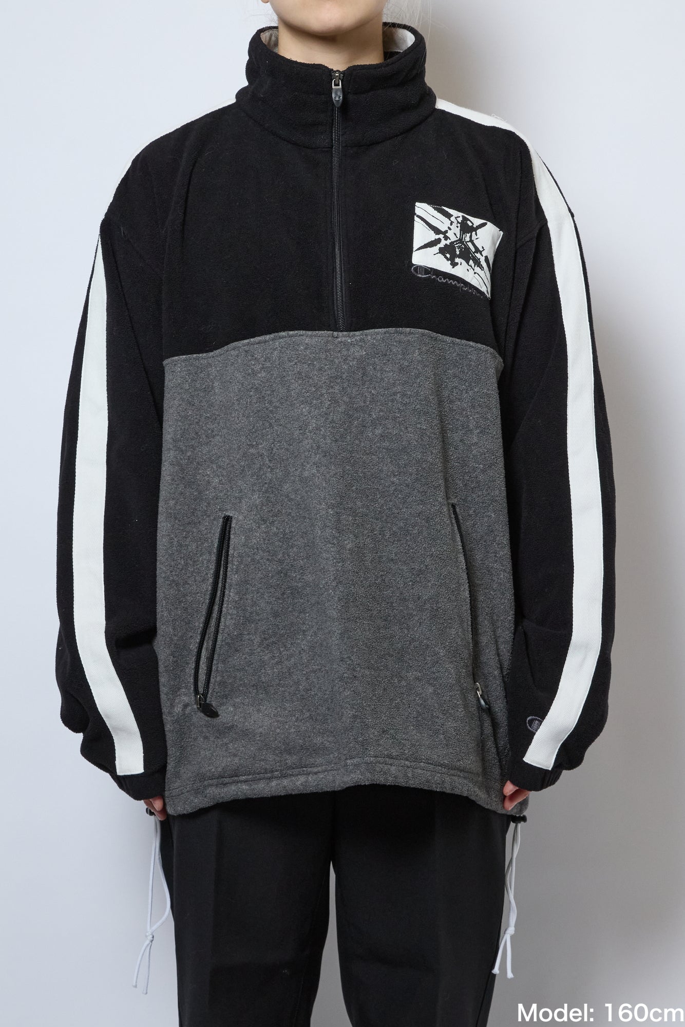 STRIPED PULLOVER FLEECE