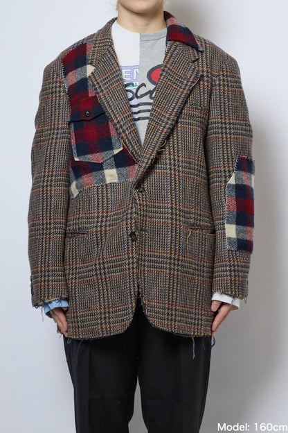 FLANNEL-DOCKED JACKET