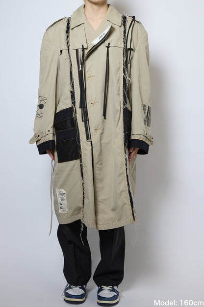 STRAP ZIP TRENCH COAT