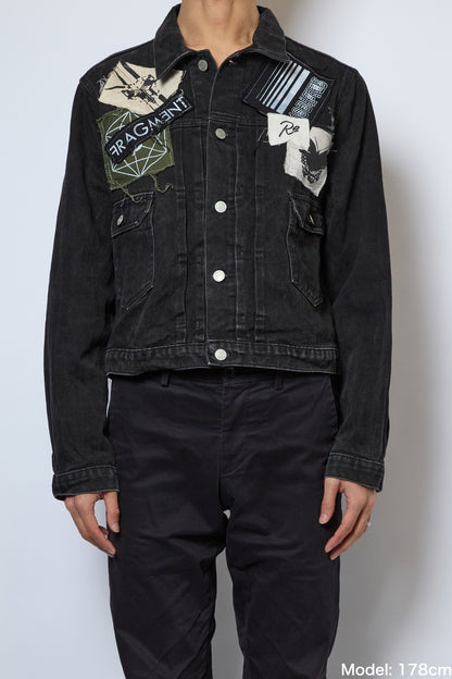 PATCH-PRINTED DENIM JACKET