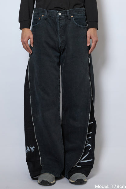 SIDE ZIP FLARE PANTS