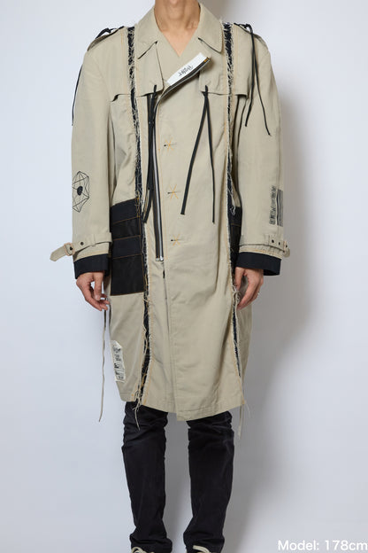 STRAP ZIP TRENCH COAT