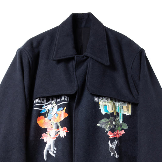 MELTON FLAP COAT 【SAMPLE】