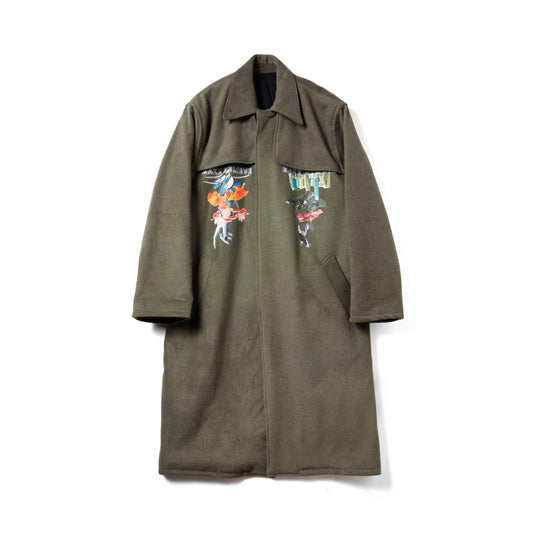 MELTON FLAP COAT 【SAMPLE】