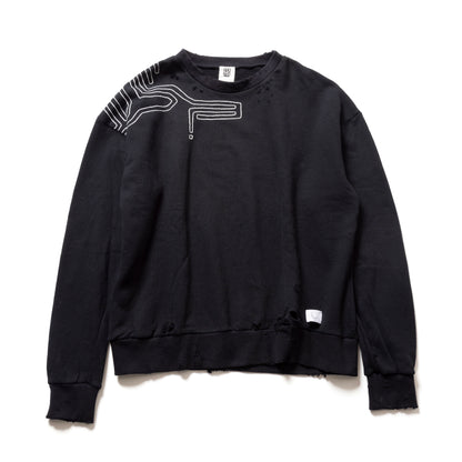 EMBROIERED SWEAT SHIRT