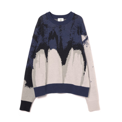 "LIQUID" KNIT PULLOVER